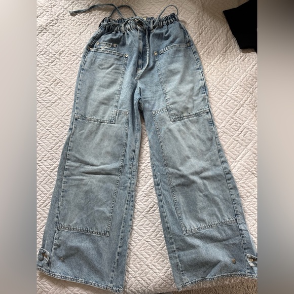 Free People CRVY Outlaw Wide Leg Jean - Picture 8 of 10